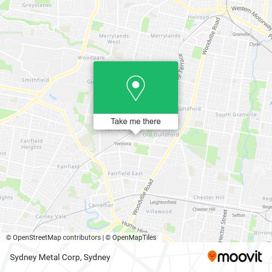 Mapa Sydney Metal Corp