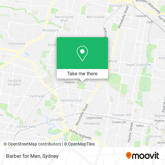 Barber for Men map