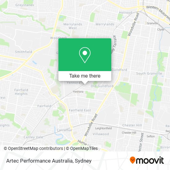 Artec Performance Australia map