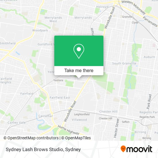 Sydney Lash Brows Studio map