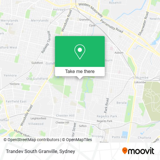 Trandev South Granville map