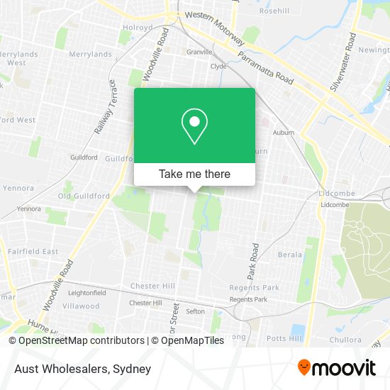 Mapa Aust Wholesalers