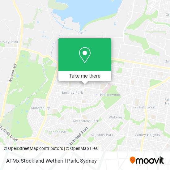 ATMx Stockland Wetherill Park map