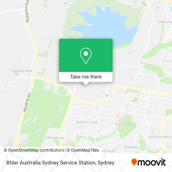 Bhler Australia Sydney Service Station map