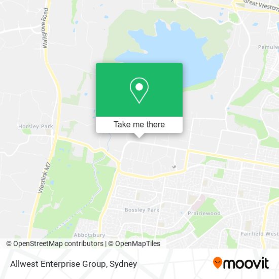 Allwest Enterprise Group map