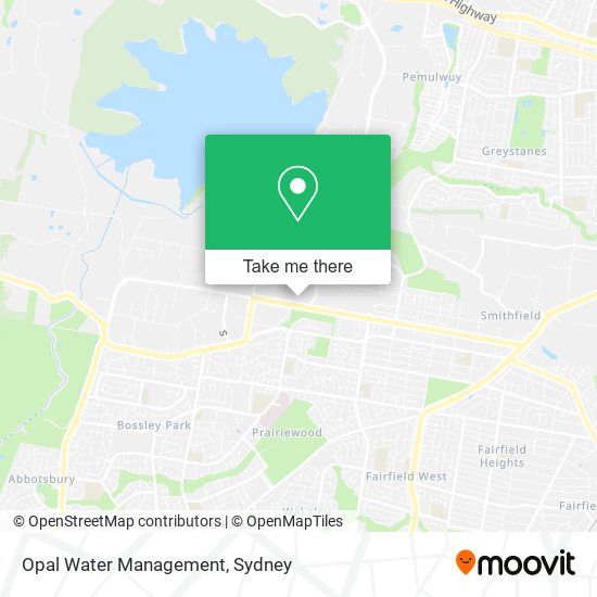 Opal Water Management map