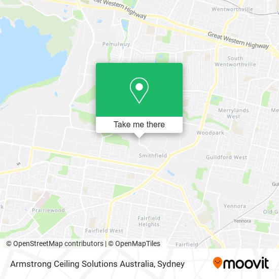 Armstrong Ceiling Solutions Australia map