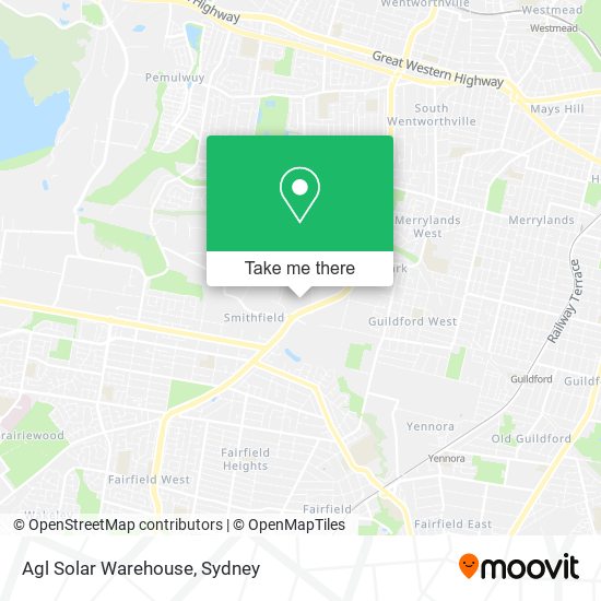 Agl Solar Warehouse map