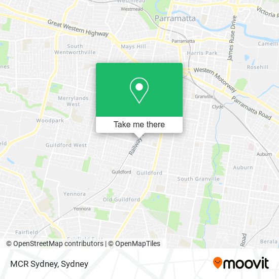 MCR Sydney map