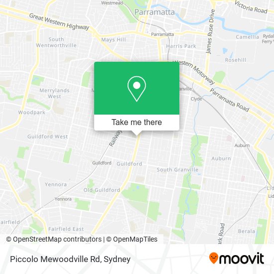 Mapa Piccolo Mewoodville Rd