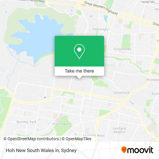 Mapa Hoh New South Wales in