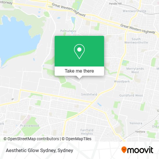 Mapa Aesthetic Glow Sydney