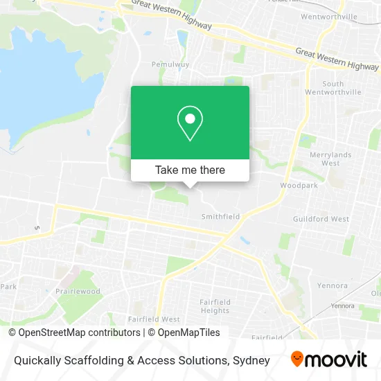 Quickally Scaffolding & Access Solutions map