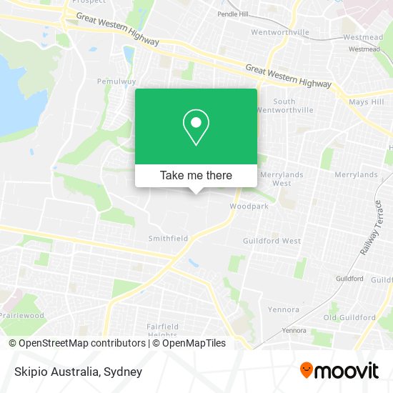 Skipio Australia map
