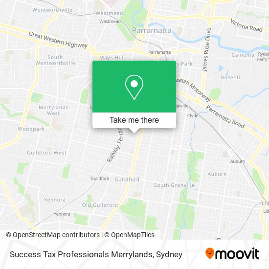 Success Tax Professionals Merrylands map