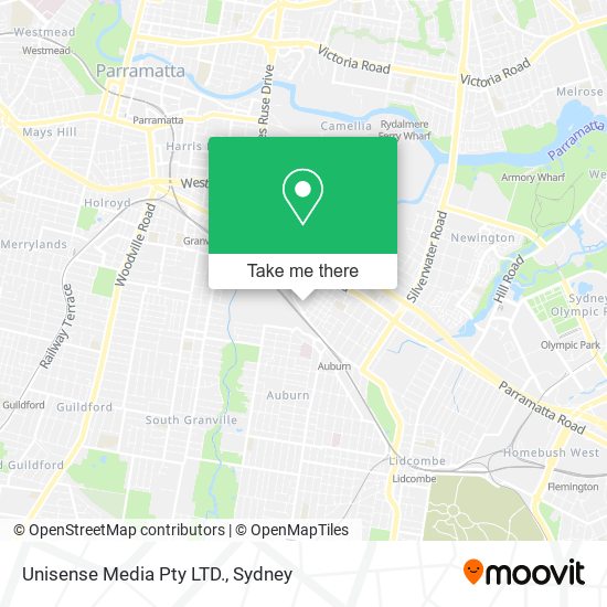 Unisense Media Pty LTD. map