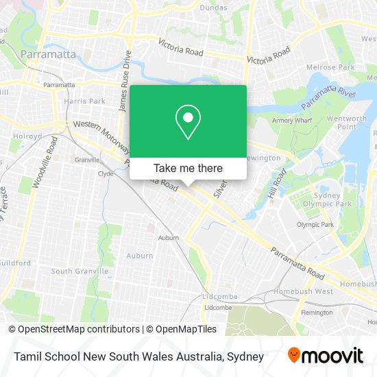 Mapa Tamil School New South Wales Australia