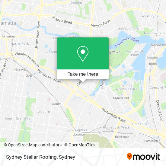 Mapa Sydney Stellar Roofing