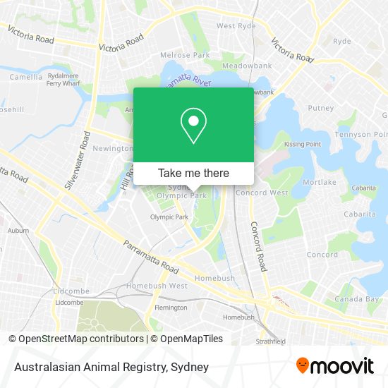 Australasian Animal Registry map