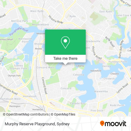 Murphy Reserve Playground map