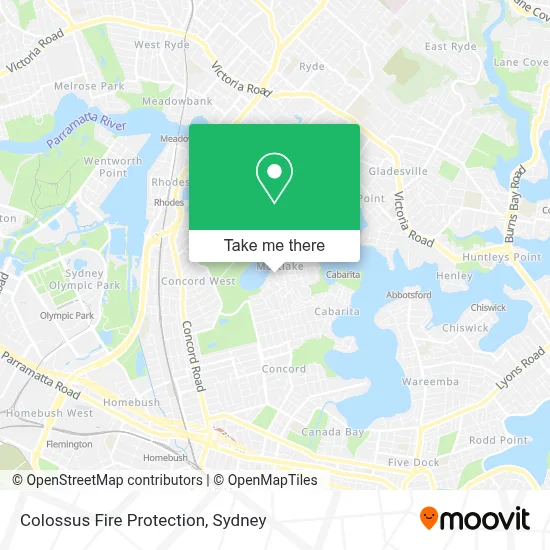 Mapa Colossus Fire Protection