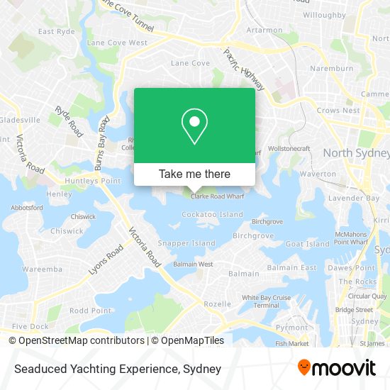 Seaduced Yachting Experience map