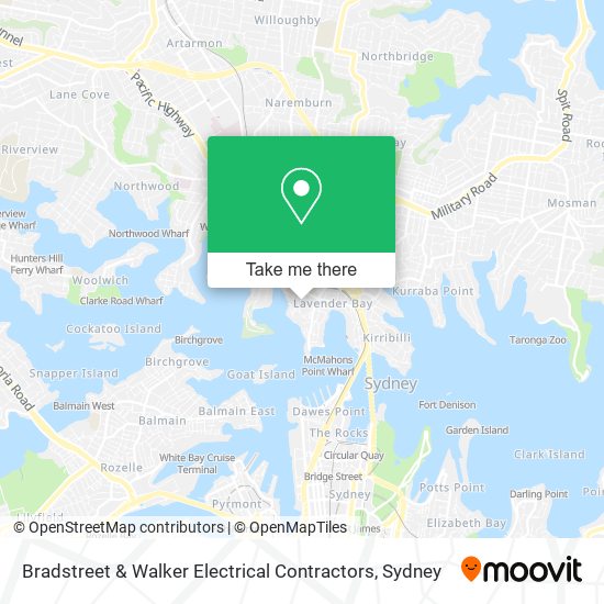 Bradstreet & Walker Electrical Contractors map