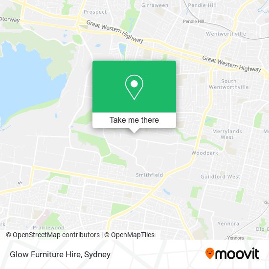 Glow Furniture Hire map