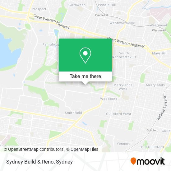 Sydney Build & Reno map