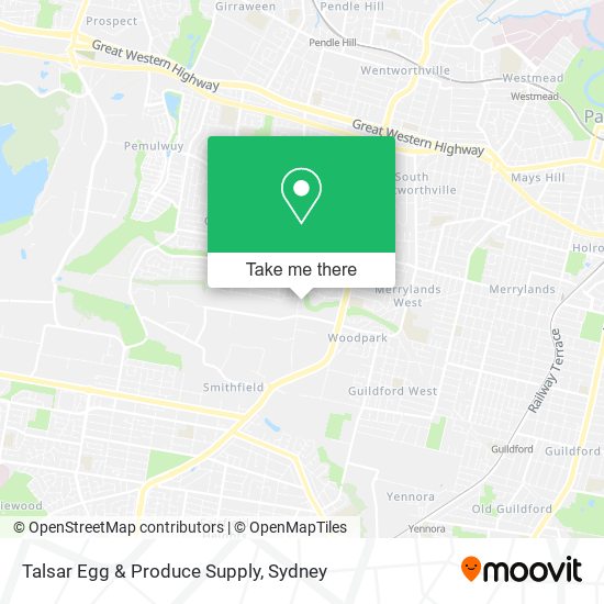 Talsar Egg & Produce Supply map