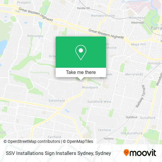 SSV Installations Sign Installers Sydney map