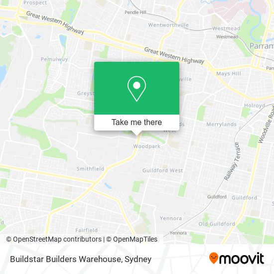 Buildstar Builders Warehouse map