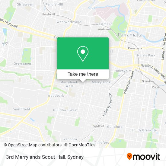 Mapa 3rd Merrylands Scout Hall