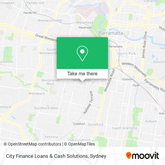 City Finance Loans & Cash Solutions map