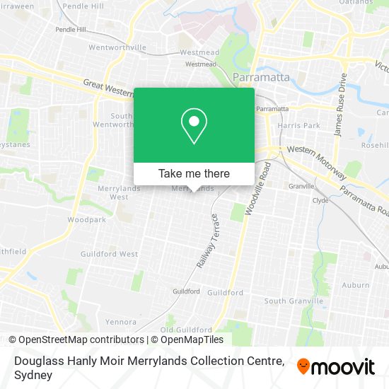 Mapa Douglass Hanly Moir Merrylands Collection Centre