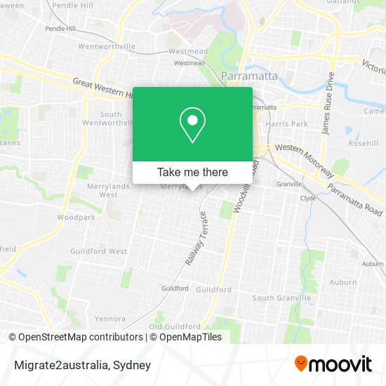 Mapa Migrate2australia