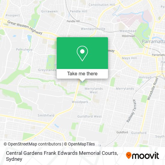 Central Gardens Frank Edwards Memorial Courts map