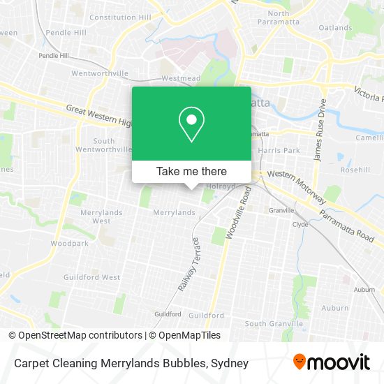 Mapa Carpet Cleaning Merrylands Bubbles