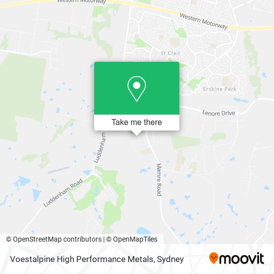 Voestalpine High Performance Metals map