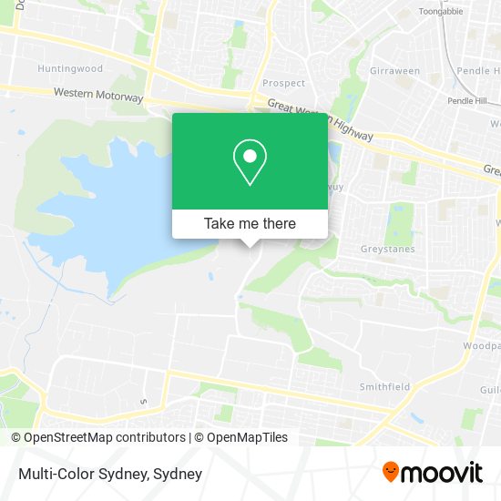 Multi-Color Sydney map