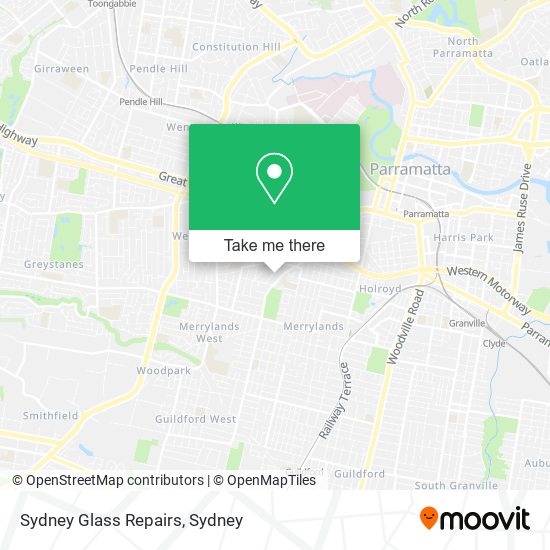 Sydney Glass Repairs map