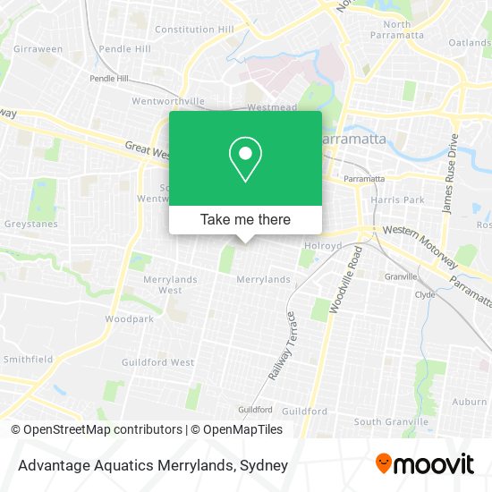 Advantage Aquatics Merrylands map