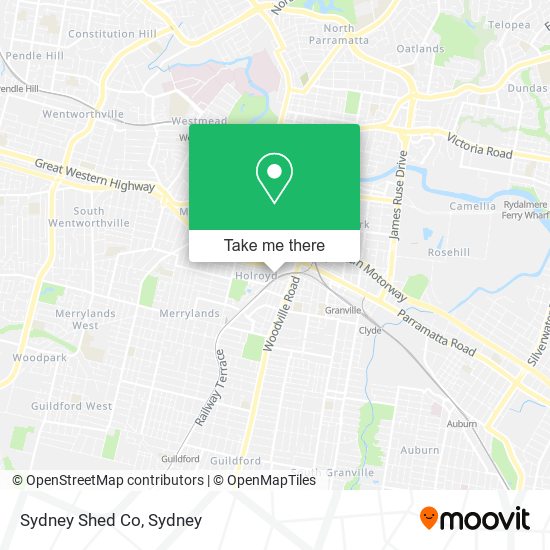 Mapa Sydney Shed Co
