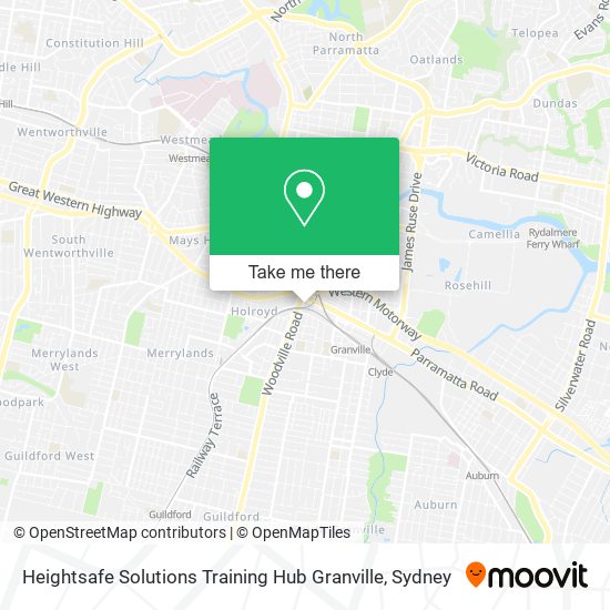 Mapa Heightsafe Solutions Training Hub Granville