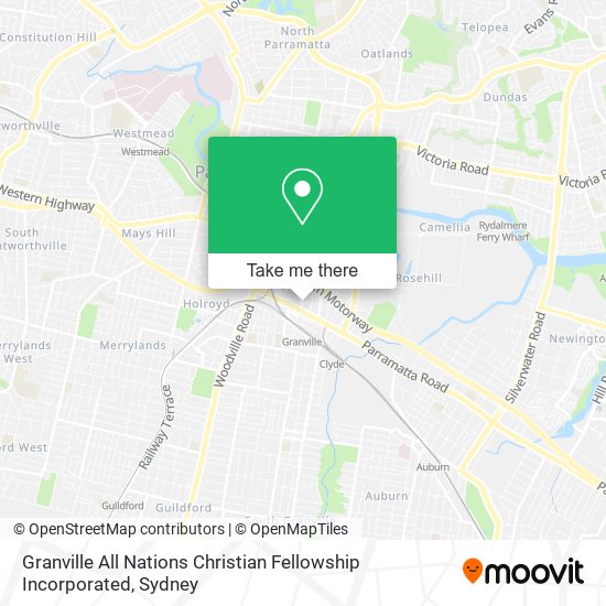 Granville All Nations Christian Fellowship Incorporated map