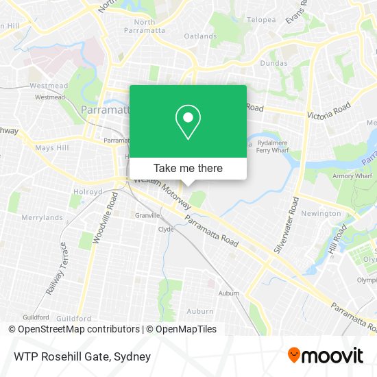 Mapa WTP Rosehill Gate