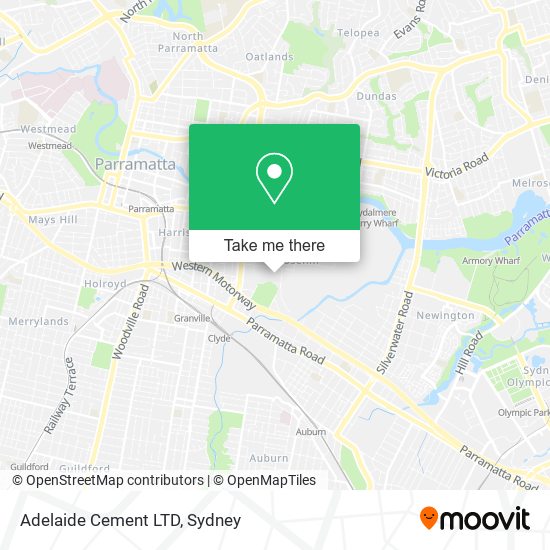 Mapa Adelaide Cement LTD