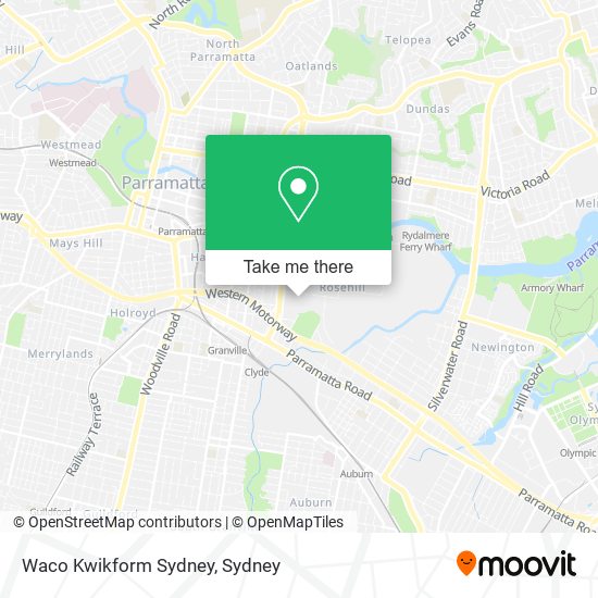 Mapa Waco Kwikform Sydney