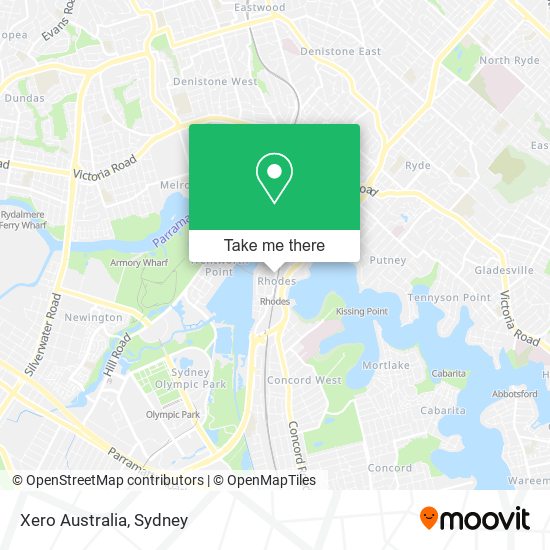 Mapa Xero Australia