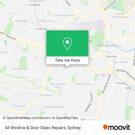 All Window & Door Glass Repairs map